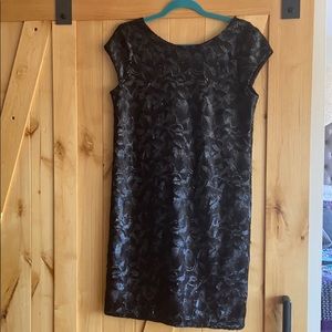 Black Sequin Party Dress